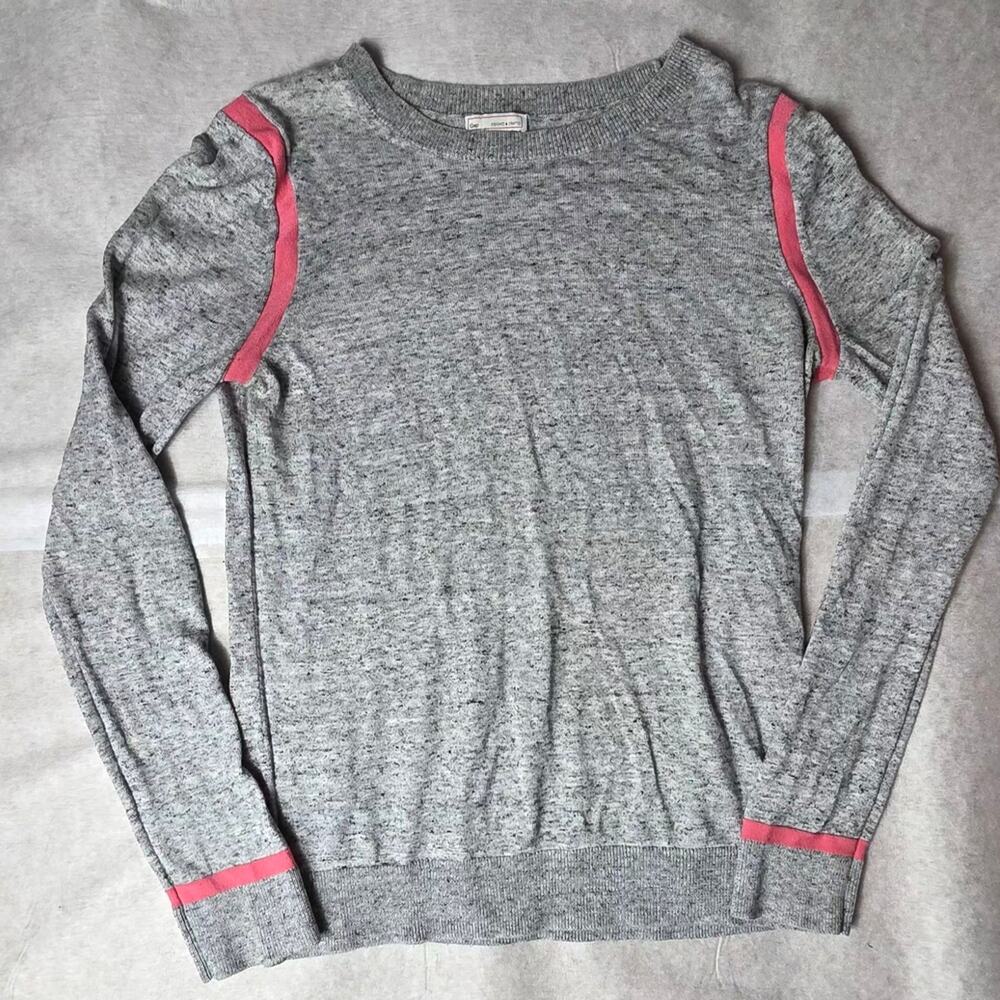GAP Heather Gray Knit Sweater 100% Cotton size XS